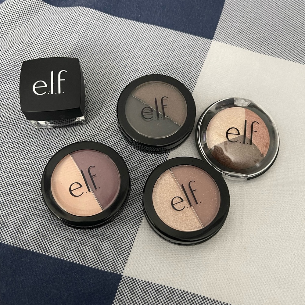 Elf set of 5 products / eye shadow/ highlighter/ liquid liner